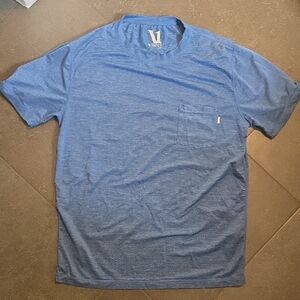 Vuori Heather Blue Short Sleeve Tee